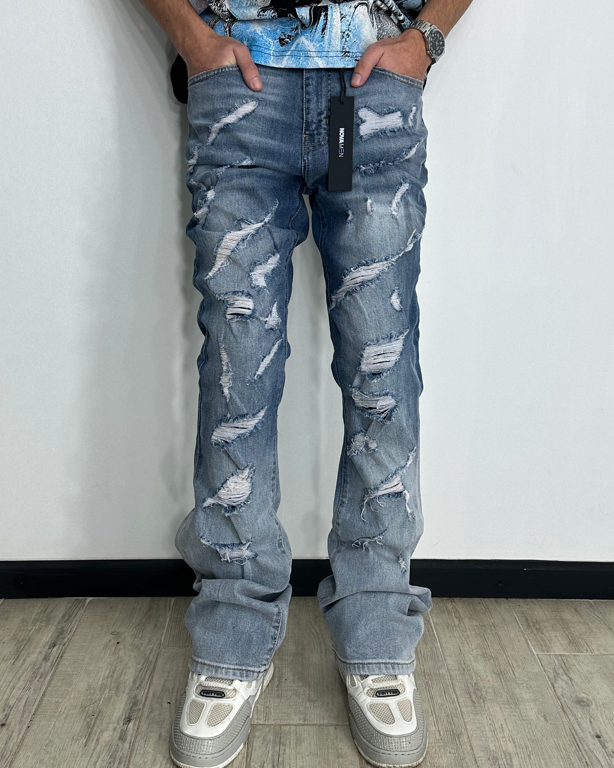Jean Fashion Nova 🇺🇸 Stacked Sky Blue