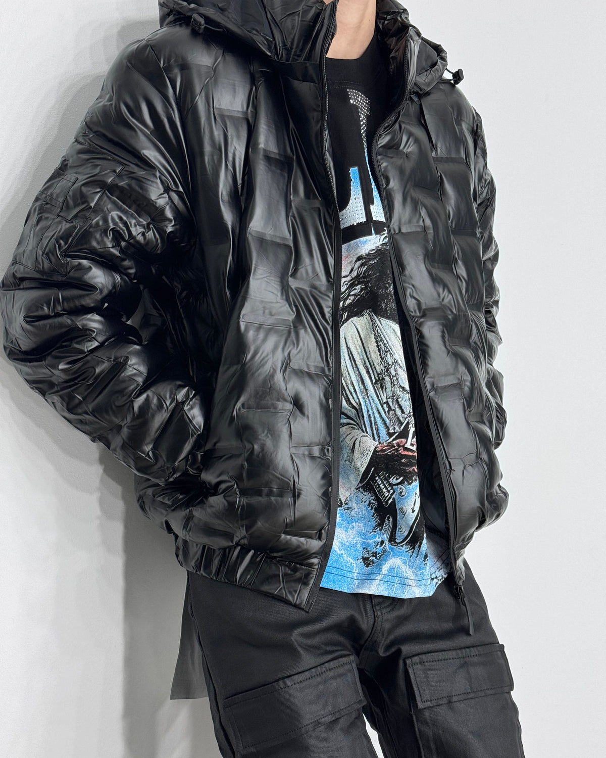 Chaqueta Puffer Black Gloss
