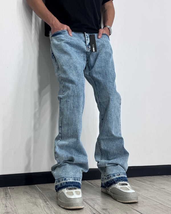 Jean Fashion Nova 🇺🇸 Flare Acid Sky