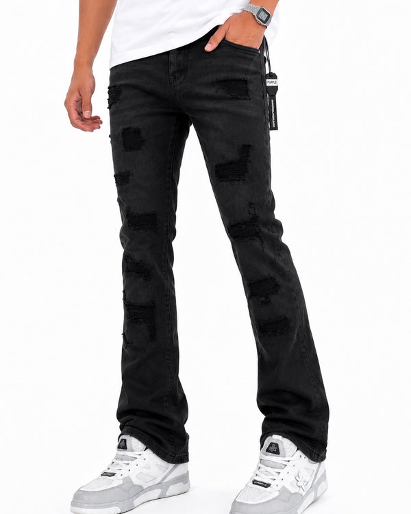 Jean Black Flare Destroyed