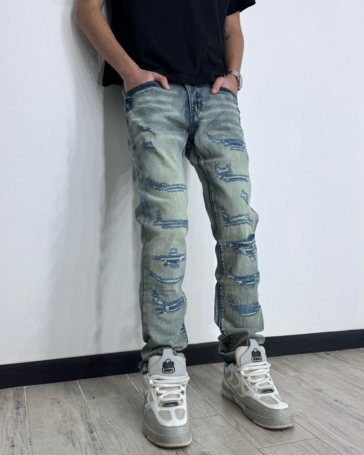 Jean Ripped Vintage Blue SVO